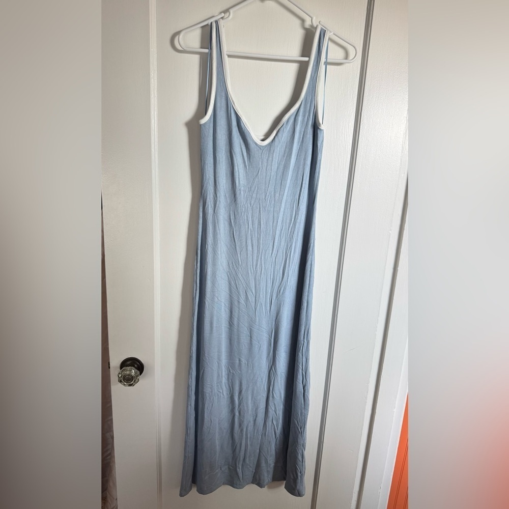 Elixir Blue Stretch Knit Maxi Dress - Picture 2 of 3